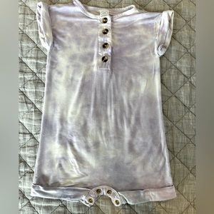 Lou Lou & Company - Romper Purple/White tie dye 12 - 24 Month